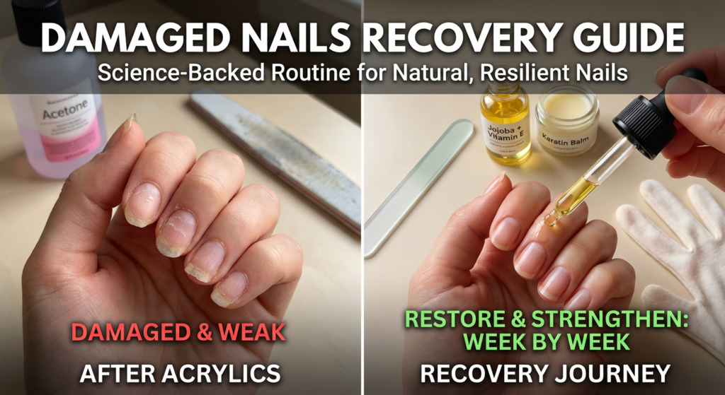 Repair Damaged Nails After Acrylics: 4-Week Recovery Plan