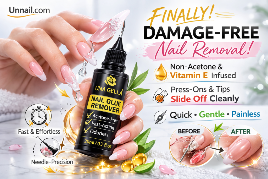 UNA GELLA Nail Glue Remover: Safe Press-On Removal