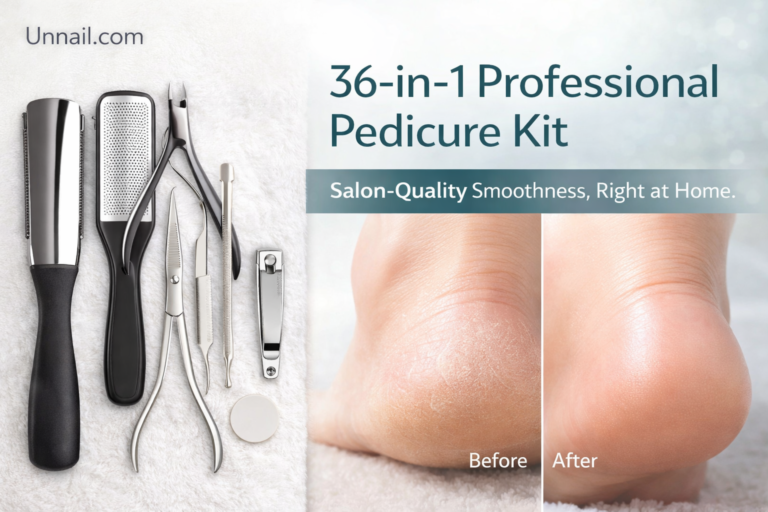 36-in-1 Pedicure Kit: Pro Foot Care for Happy Feet