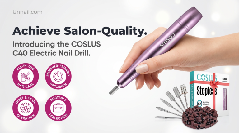 COSLUS C40 Electric Nail Drill: Pro Results for Beginners
